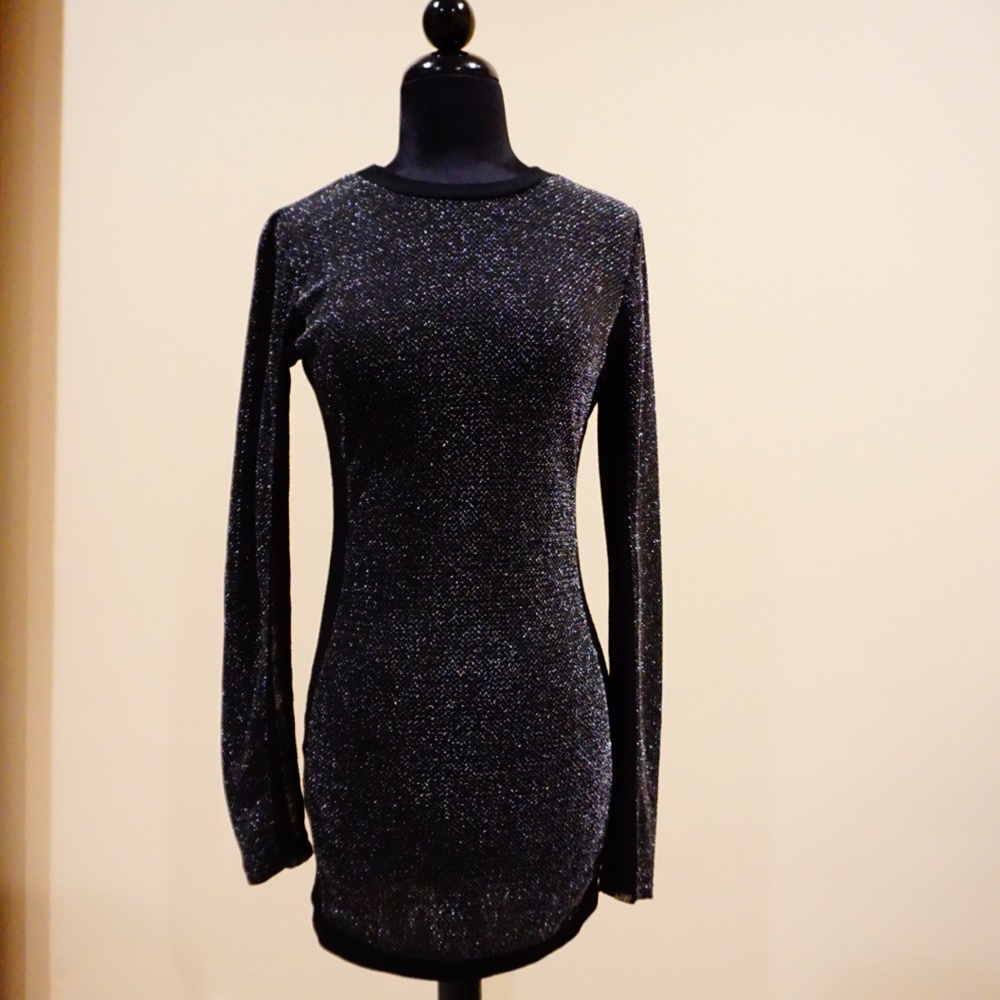 Glitter sweater dress
